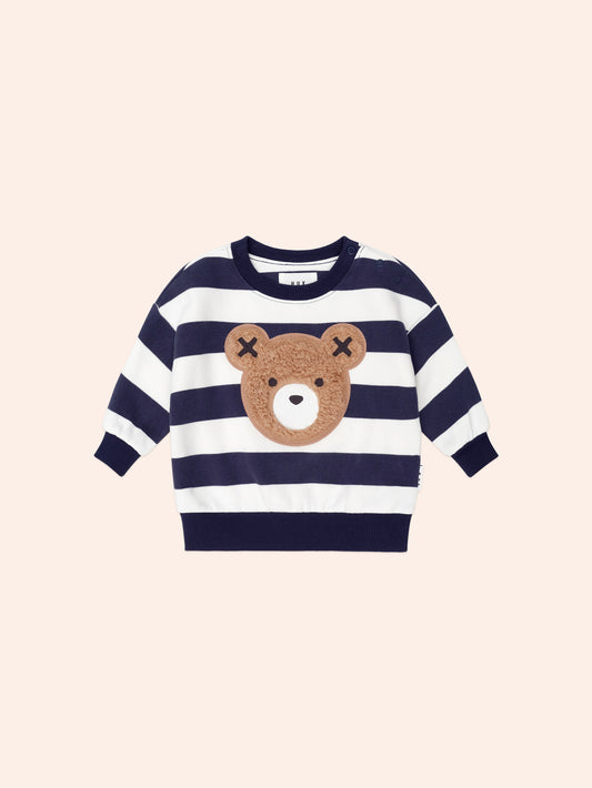 Huxbaby Furry Huxbear Stripe Sweatshirt