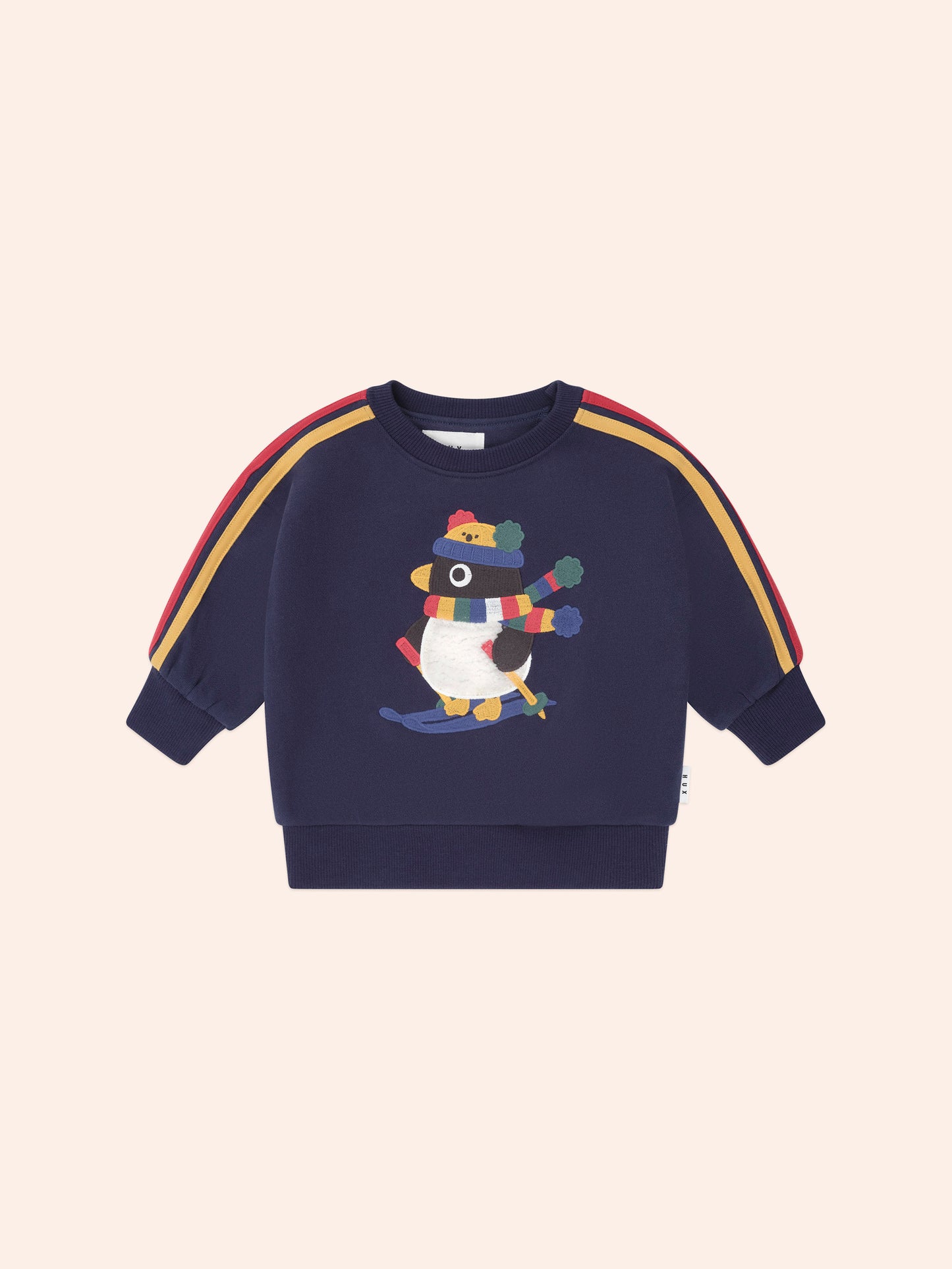 Huxbaby Ski Percy Stripe Drop Shoulder Sweatshirt