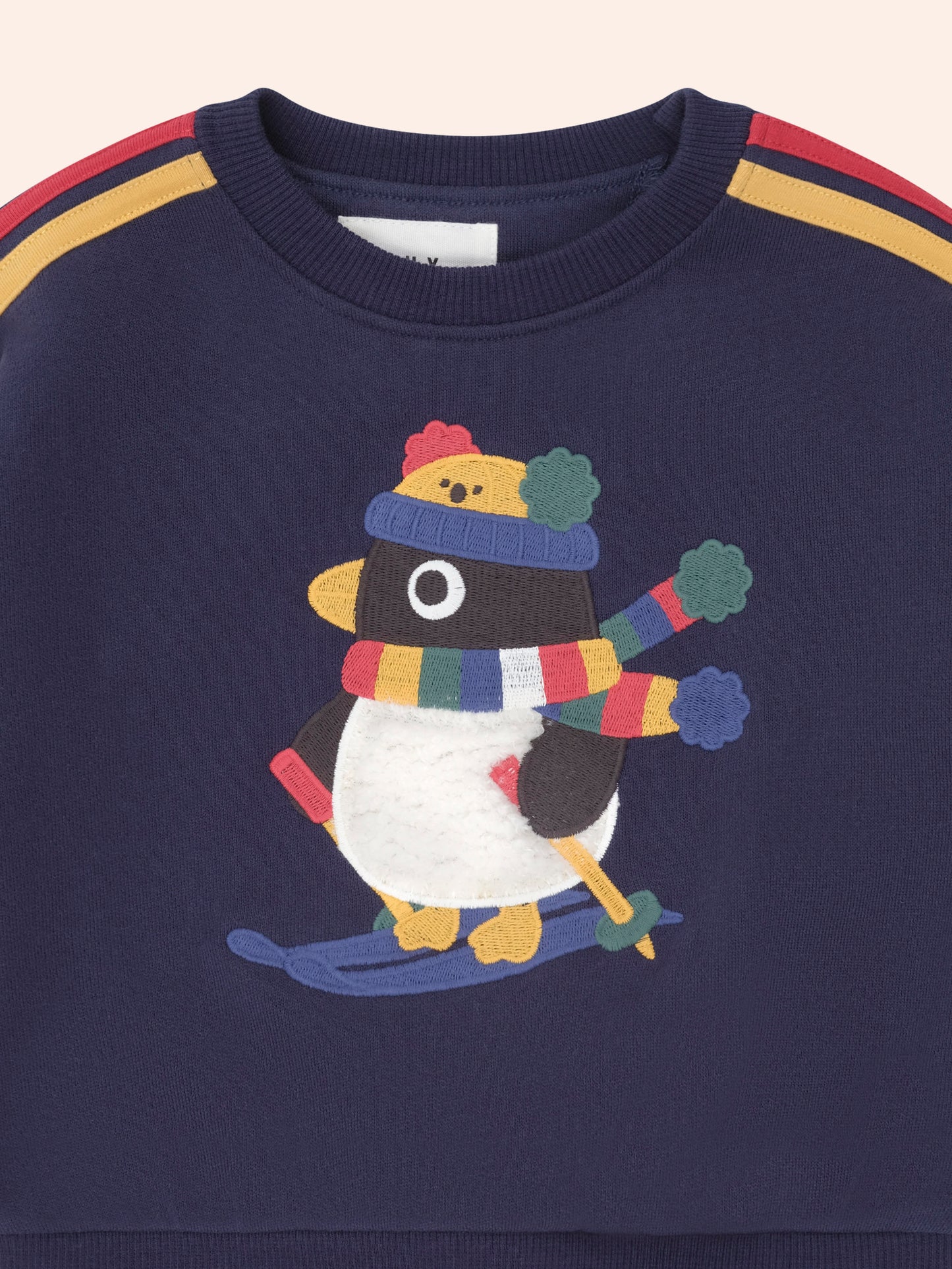 Huxbaby Ski Percy Stripe Drop Shoulder Sweatshirt