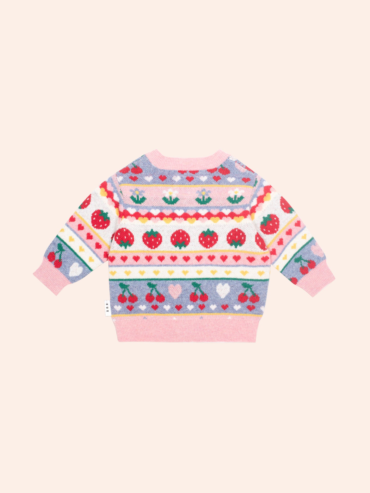 Huxbaby Tutti Frutti Floral Knit Cardi