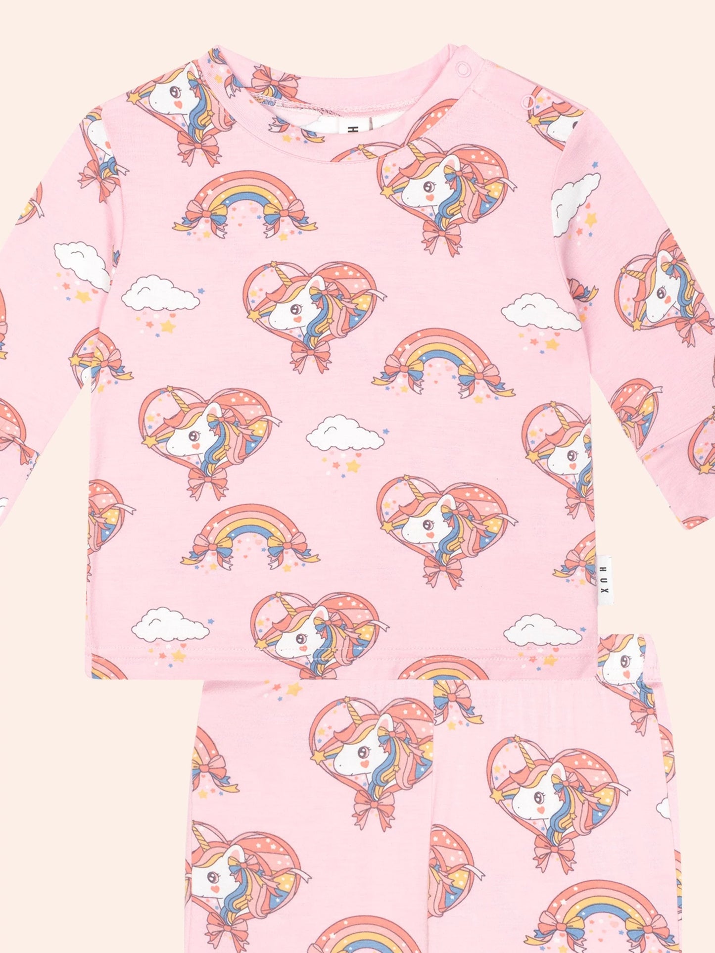 Huxbaby Whimsical Unicorn PJ Set