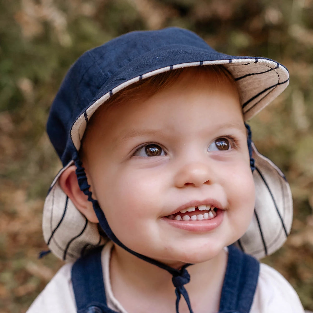 Bedhead Hats 'Lounger' Flap Sun Hat - Alex / Indigo