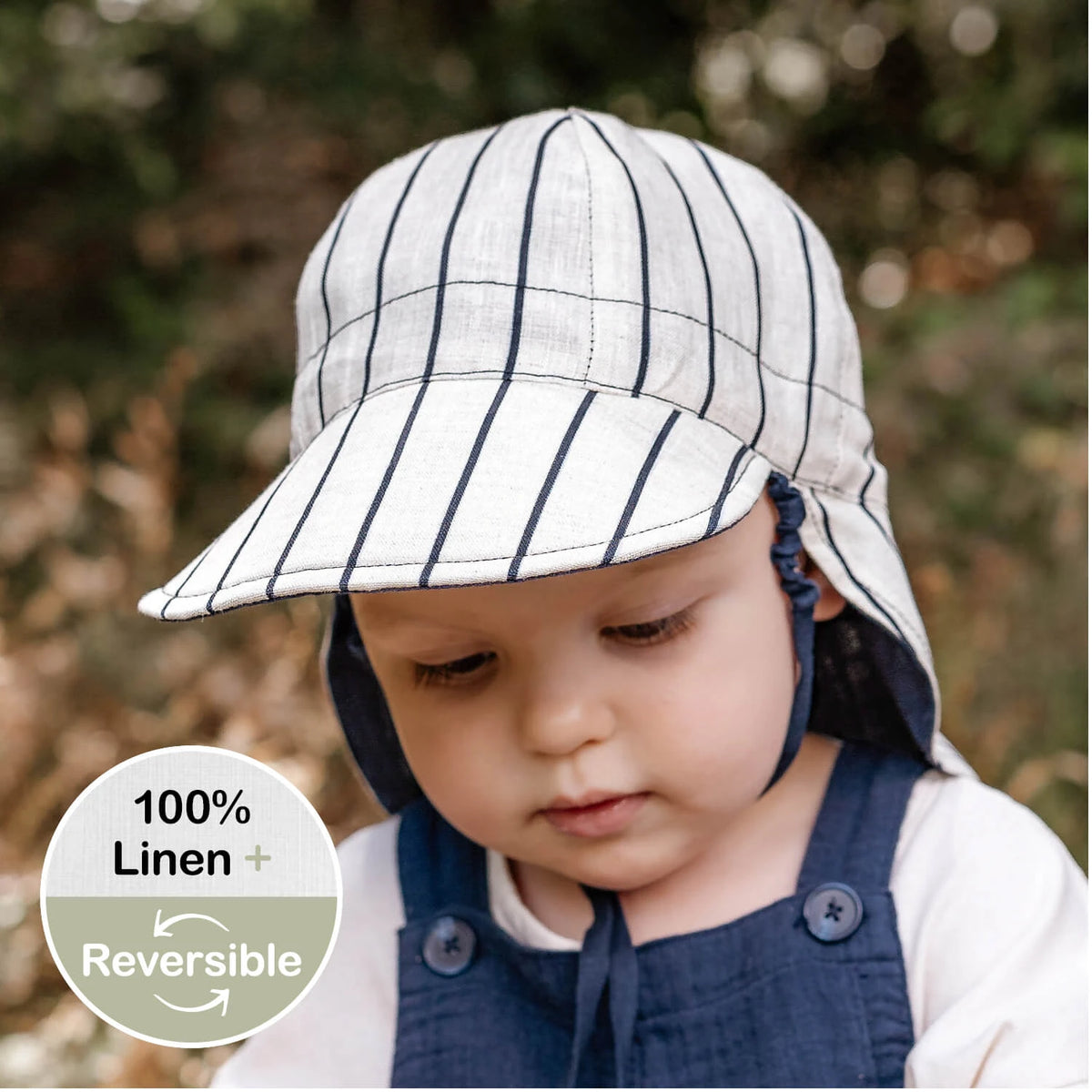 Bedhead Hats 'Lounger' Flap Sun Hat - Alex / Indigo
