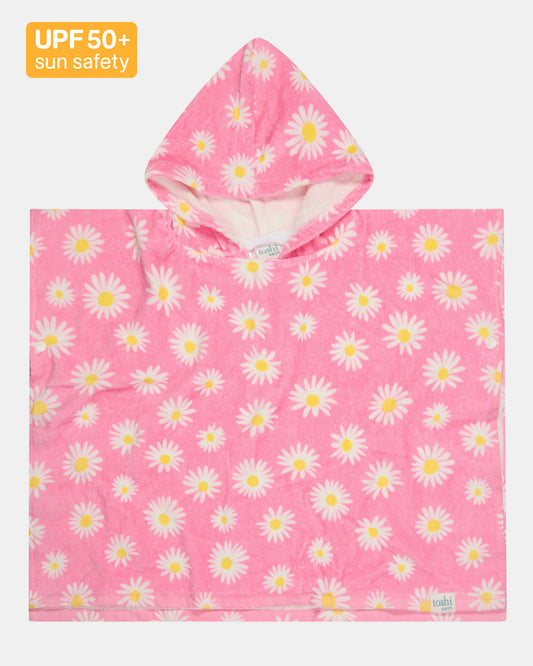 Toshi Hooded Towel Paradise Daisy Watermelon