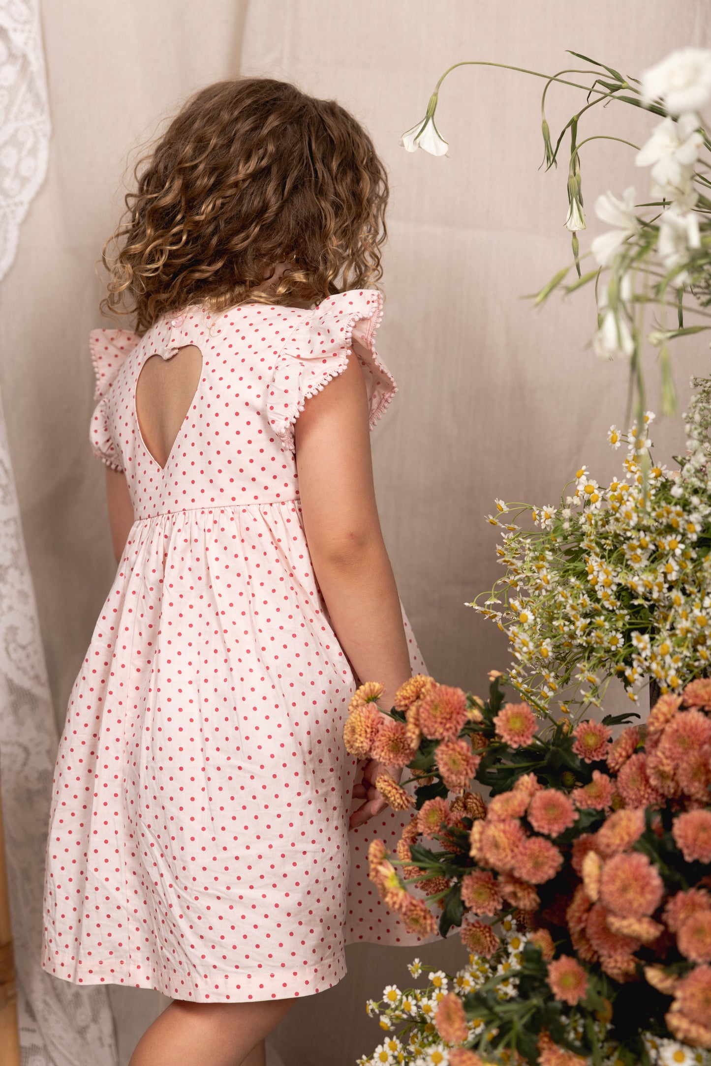 Alex and Ant Love Dress - Pink/ Red Polka Dot