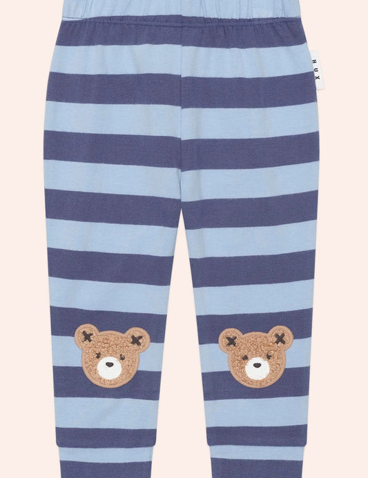 Huxbaby Furry Hux Bear Blue Stripe Legging