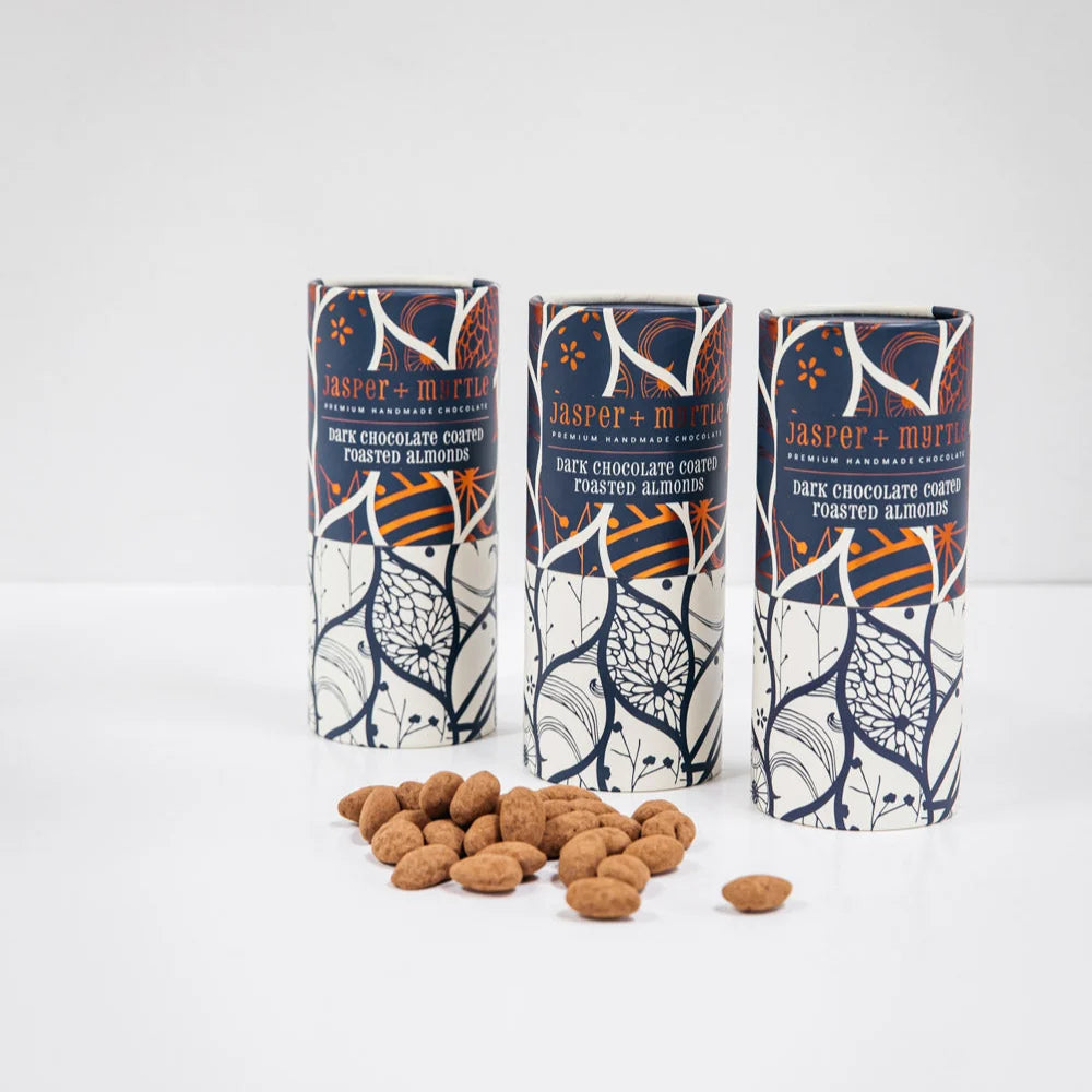 Jasper and Myrtle - Dark Chocolate Coated Almonds (200g)