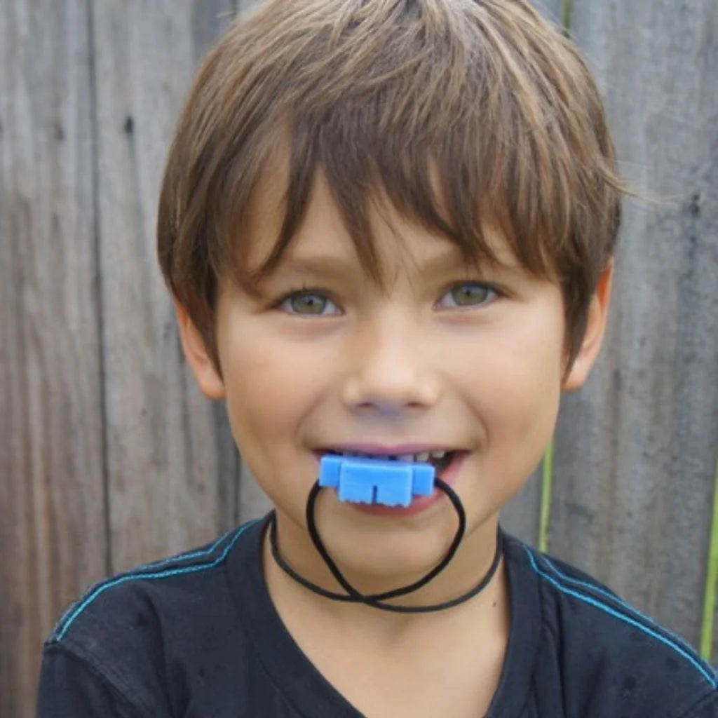 Jellystone Designs Robot Silicone Chew Pendant Hawaiian Blue