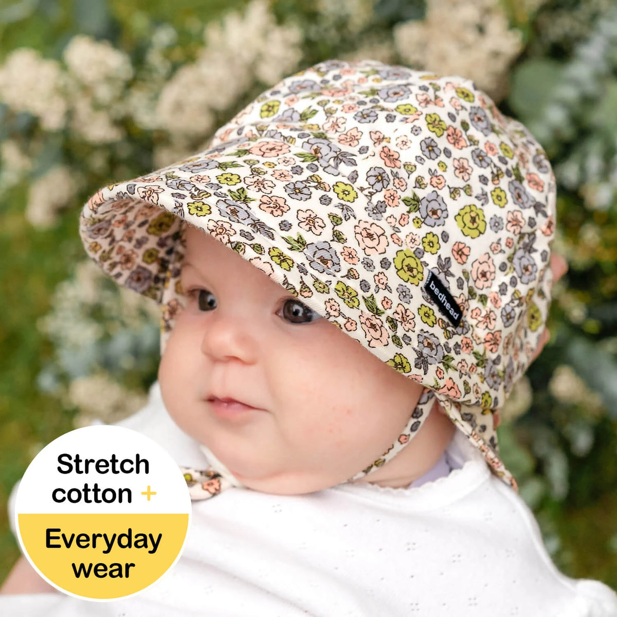 Bedhead Hats Legionnaire Flap Sun Hat - Floret