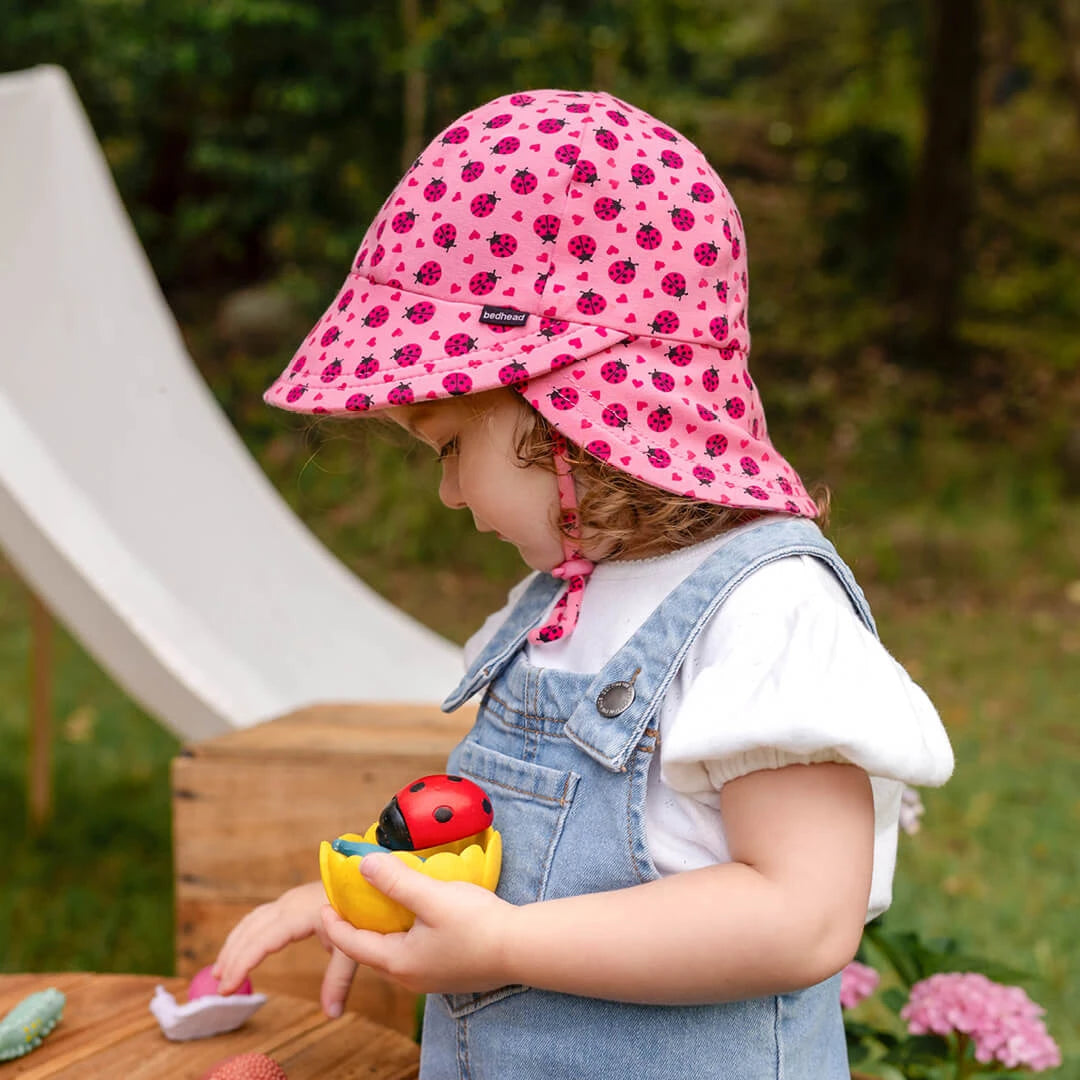 Bedhead Hats Legionnaire Flap Sun Hat - Ladybug