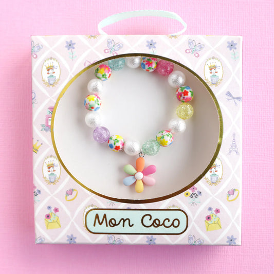 Mon Coco Rainbow Petal Elastic Bracelet