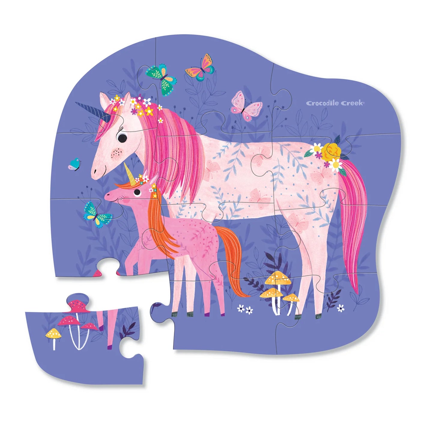 Crocodile Creek 12 pc Mini Puzzle Unicorn Magic