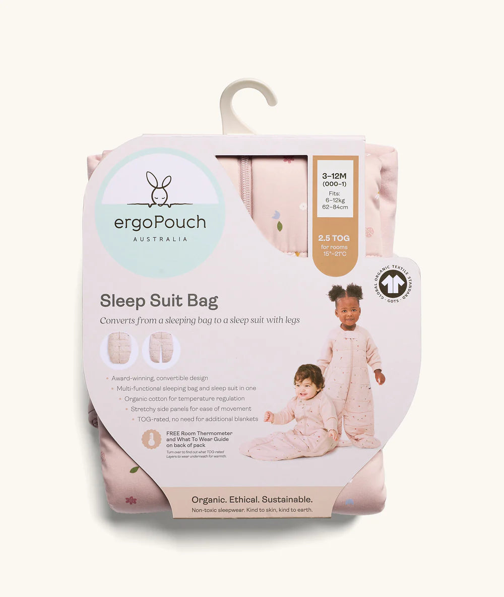 ErgoPouch Sleep Suit Bag 2.5 TOG Daisy