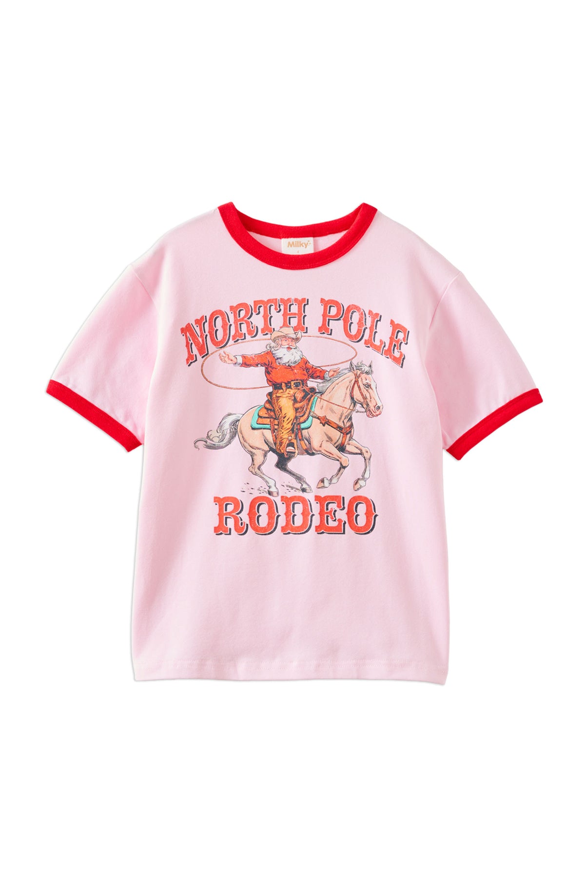 Milky Clothing Rodeo Santa Tee - Pink