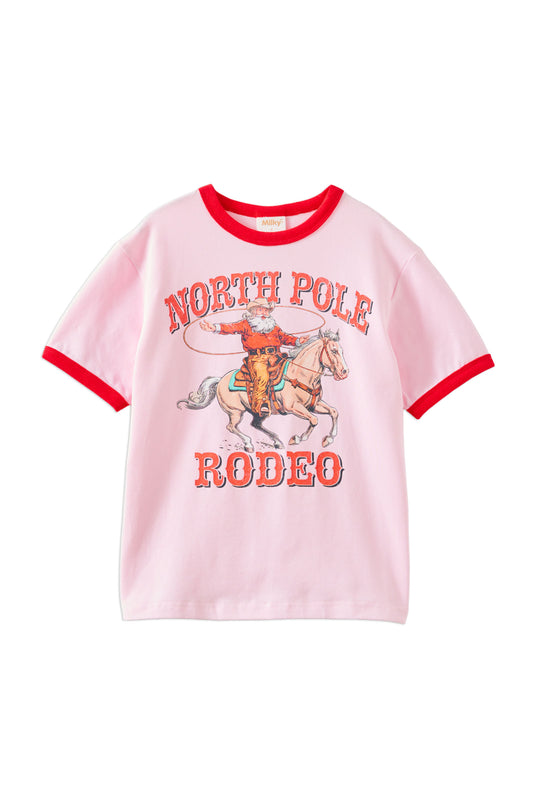 Milky Clothing Rodeo Santa Tee - Pink