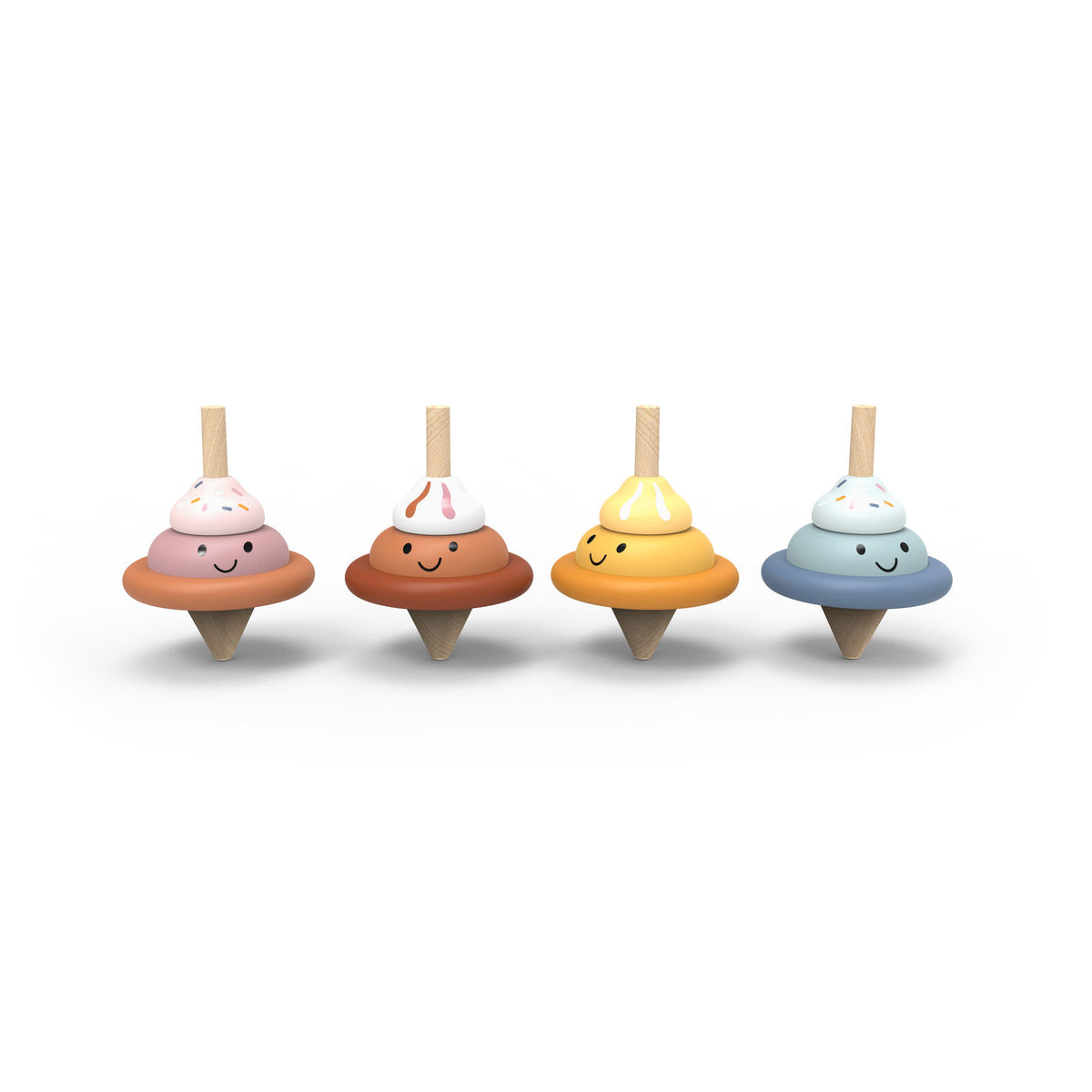 Speedy Monkey Ice Cream Spinning Top