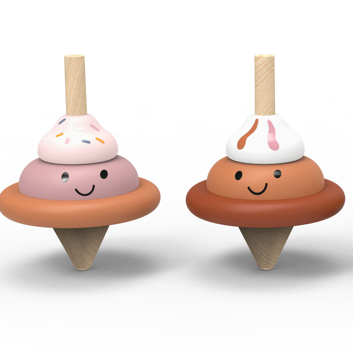 Speedy Monkey Ice Cream Spinning Top