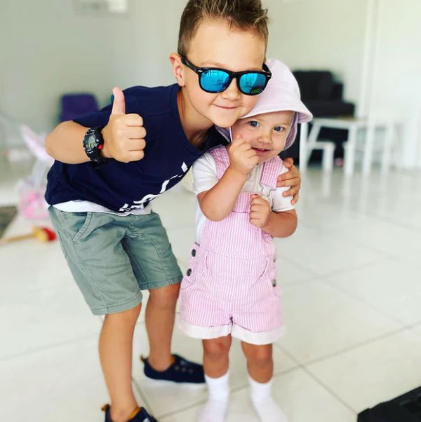 Flexi Sunnies 7 plus Black - Blue Lense