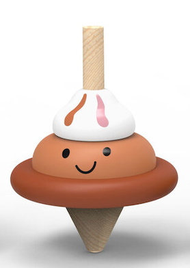 Speedy Monkey Ice Cream Spinning Top