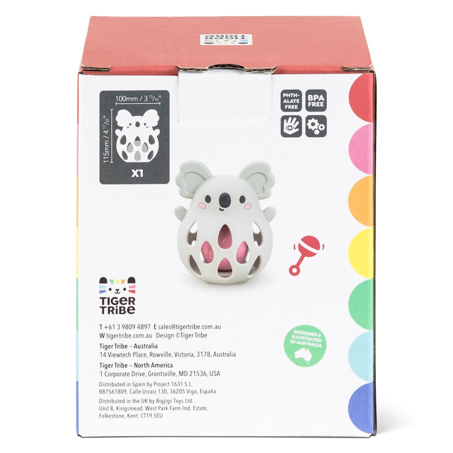 Tiger Tribe Silicone Rattle Koala
