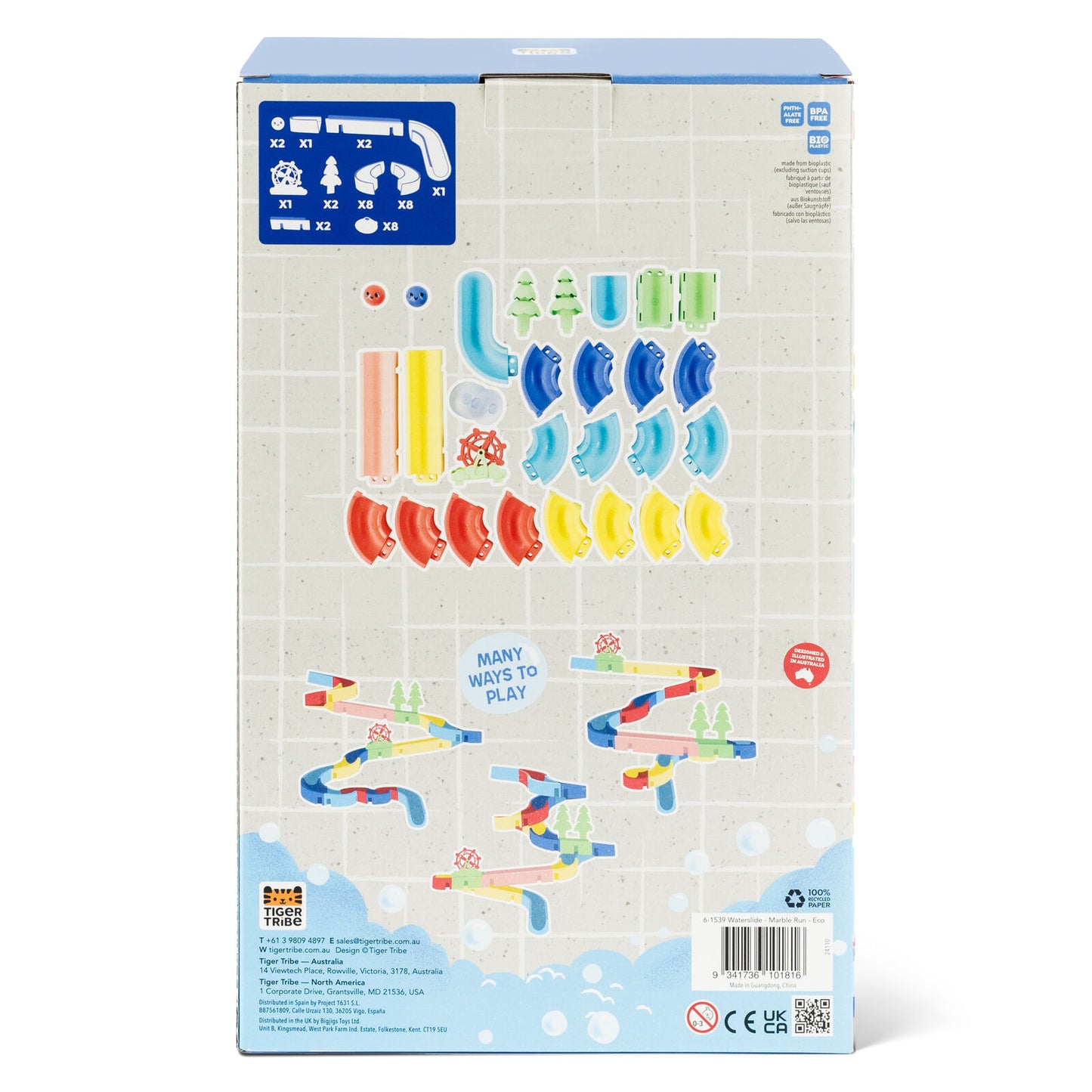 Tiger Tribe Waterslide - Marble Run - Eco