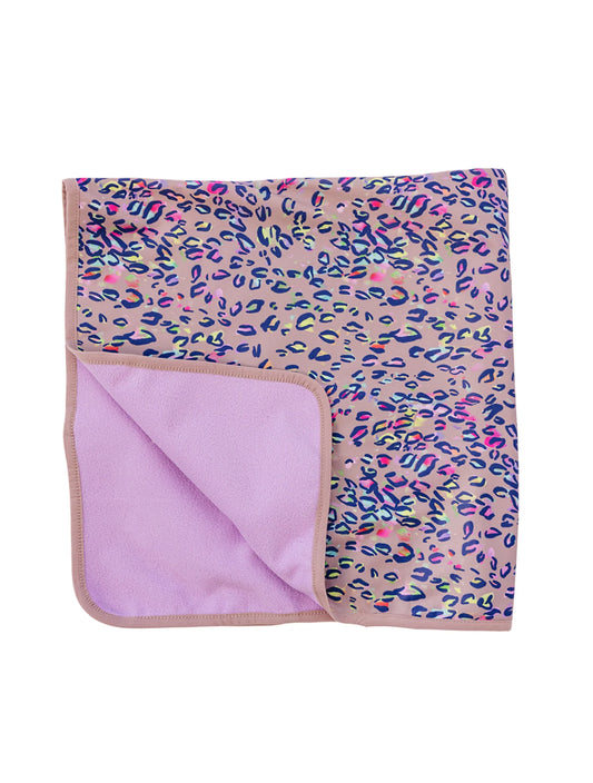 Therm All-Weather Fleece Blanket - Rainbow Leopard