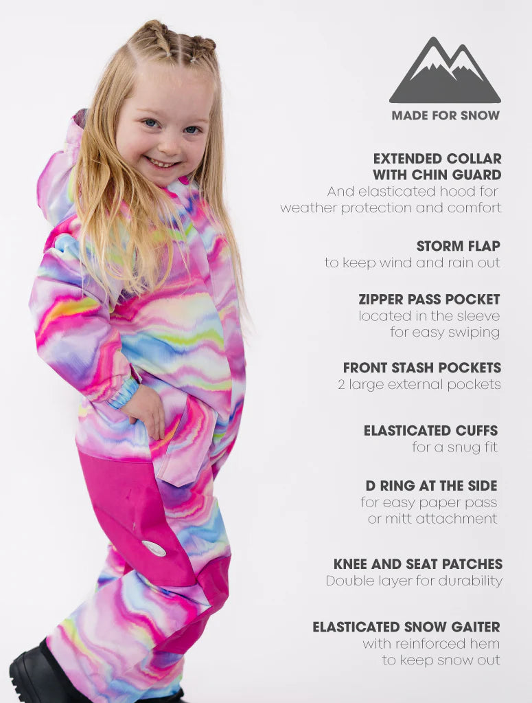 Therm Snowrider One Piece Snowsuit - Rainbow Wave