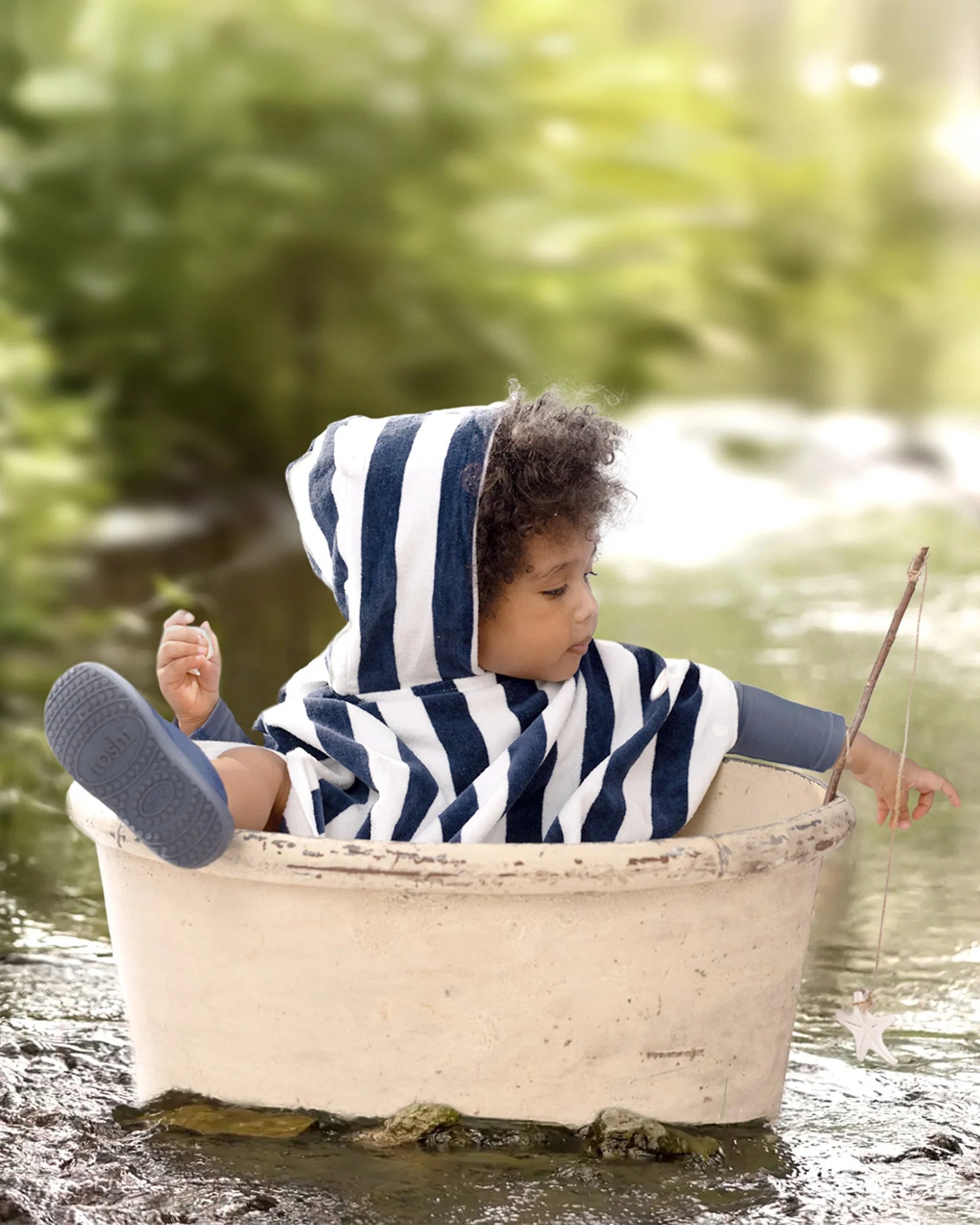 Toshi Hooded Towel Beachcomber Moonlight
