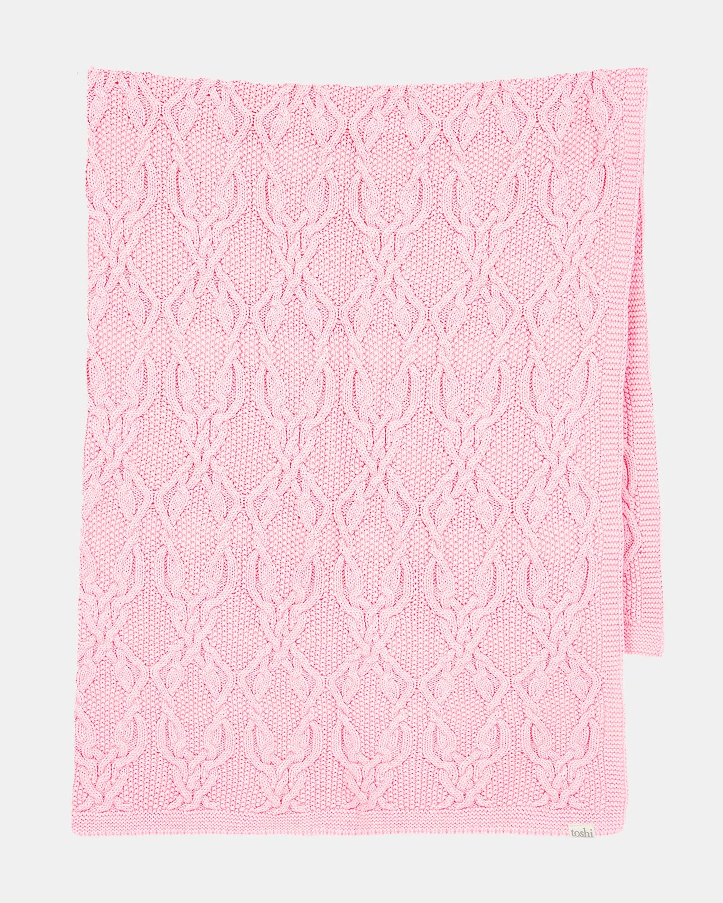Toshi Organic Blanket Bowie - Misty Rose