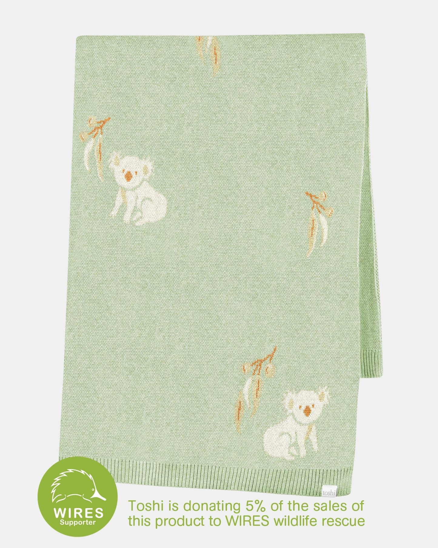 Toshi Organic Blanket Storytime - Koala