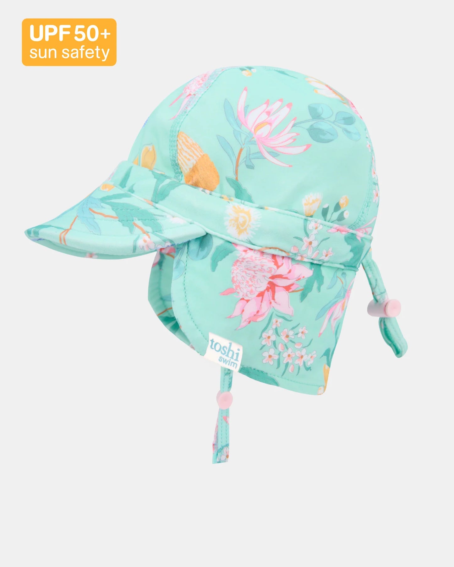 Toshi Swim Flap Cap Paradise Waratah Mint