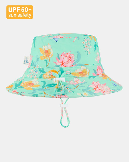 Toshi Swim Sunhat Paradise Waratah Mint