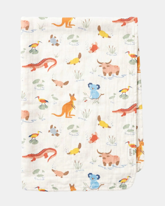 Toshi Wrap Muslin Down Under Kakadu Dawn