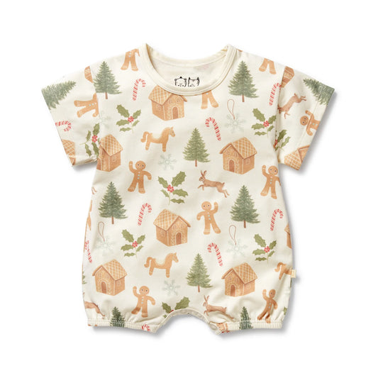 Wilson & Frenchy Holly Jolly Magic Organic Growsuit