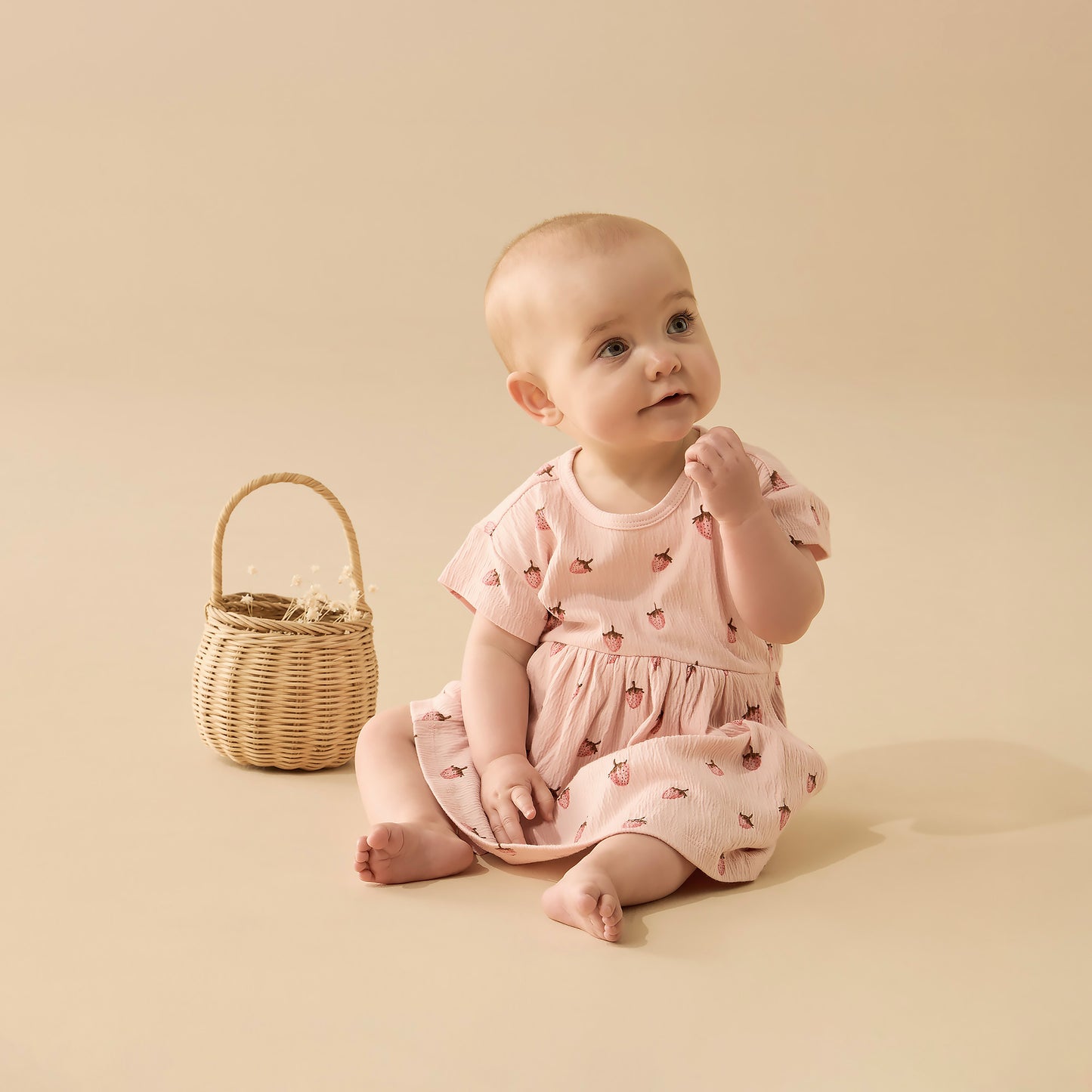 Wilson & Frenchy Strawberry Kisses Organic Dress