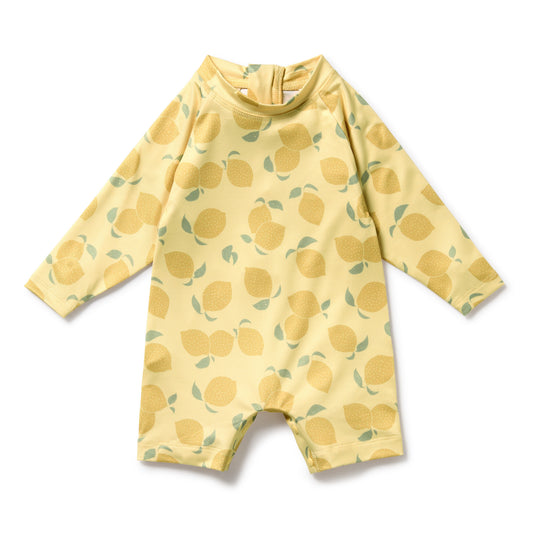 Wilson and Frenchy Lemon Drop One Piece Boyleg Swimsuit