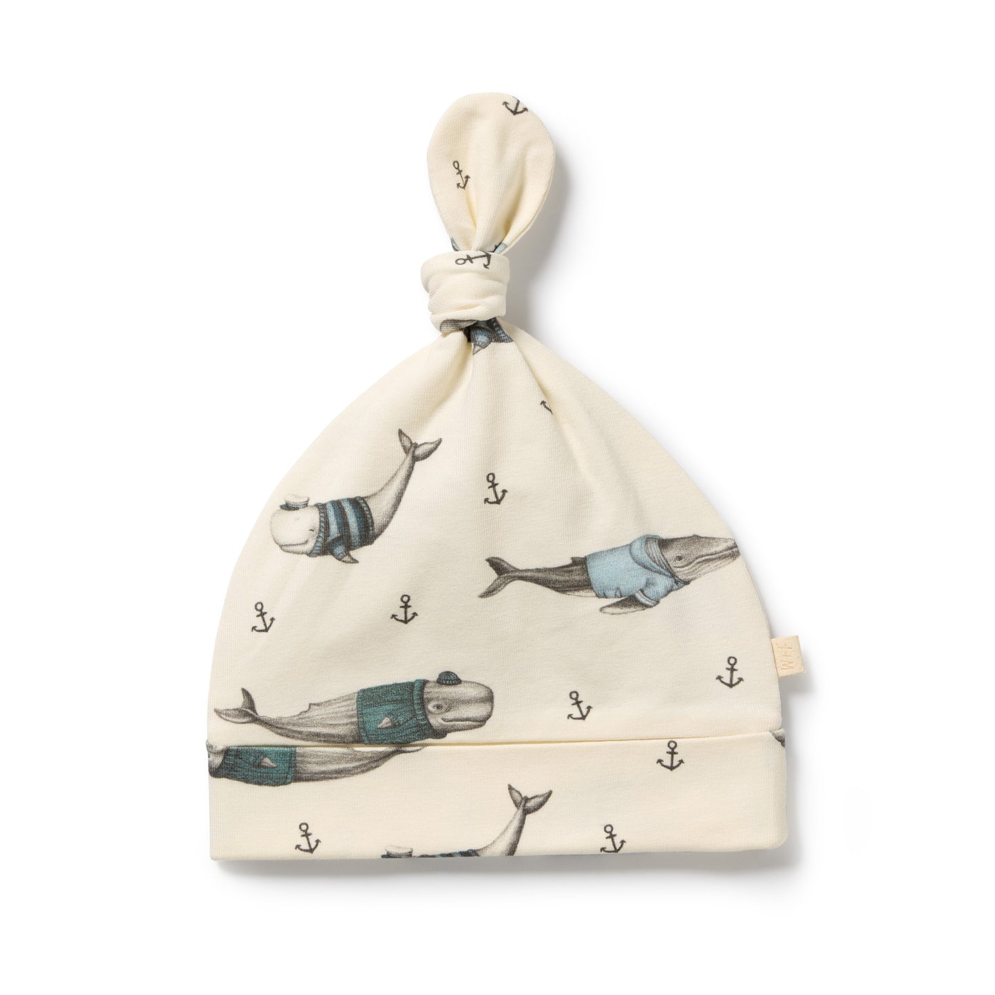 Wilson and Frenchy Woolly Whales Organic Knot Hat