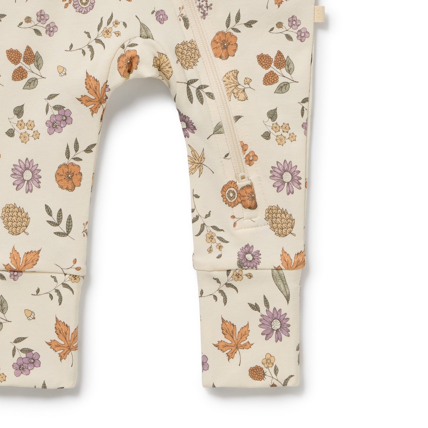 Wilson and Frenchy Maple Glow Organic Zipsuit with Feet