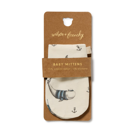 Wilson and Frenchy Woolly Whales Organic Mittens
