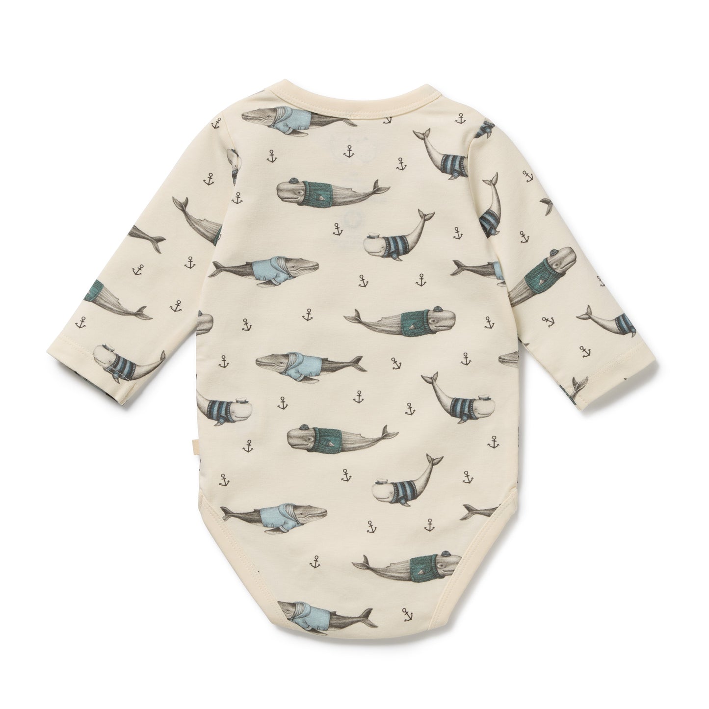 Wilson and Frenchy Woolly Whales Organic Bodysuit