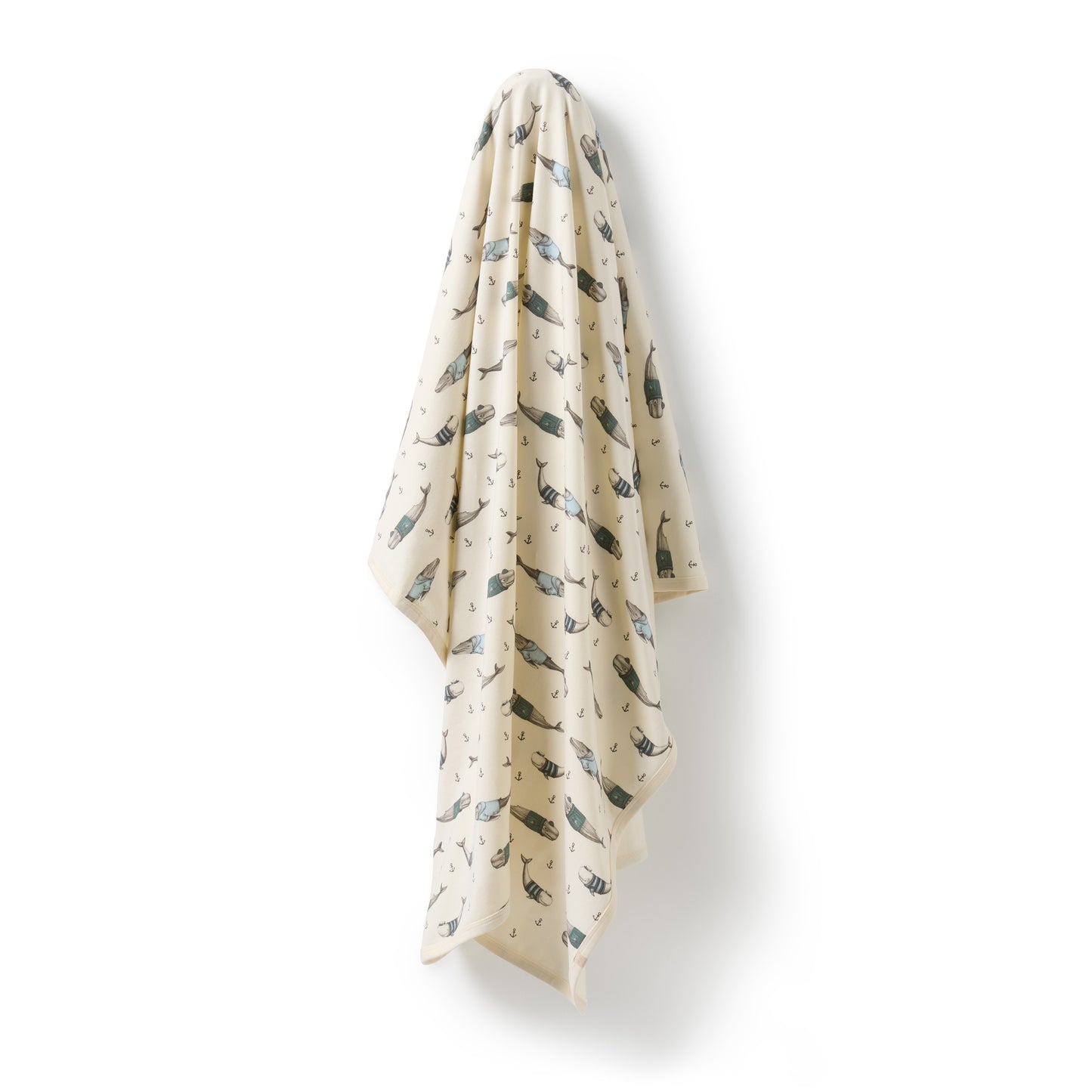 Wilson and Frenchy Woolly Whales Organic Bunny Rug