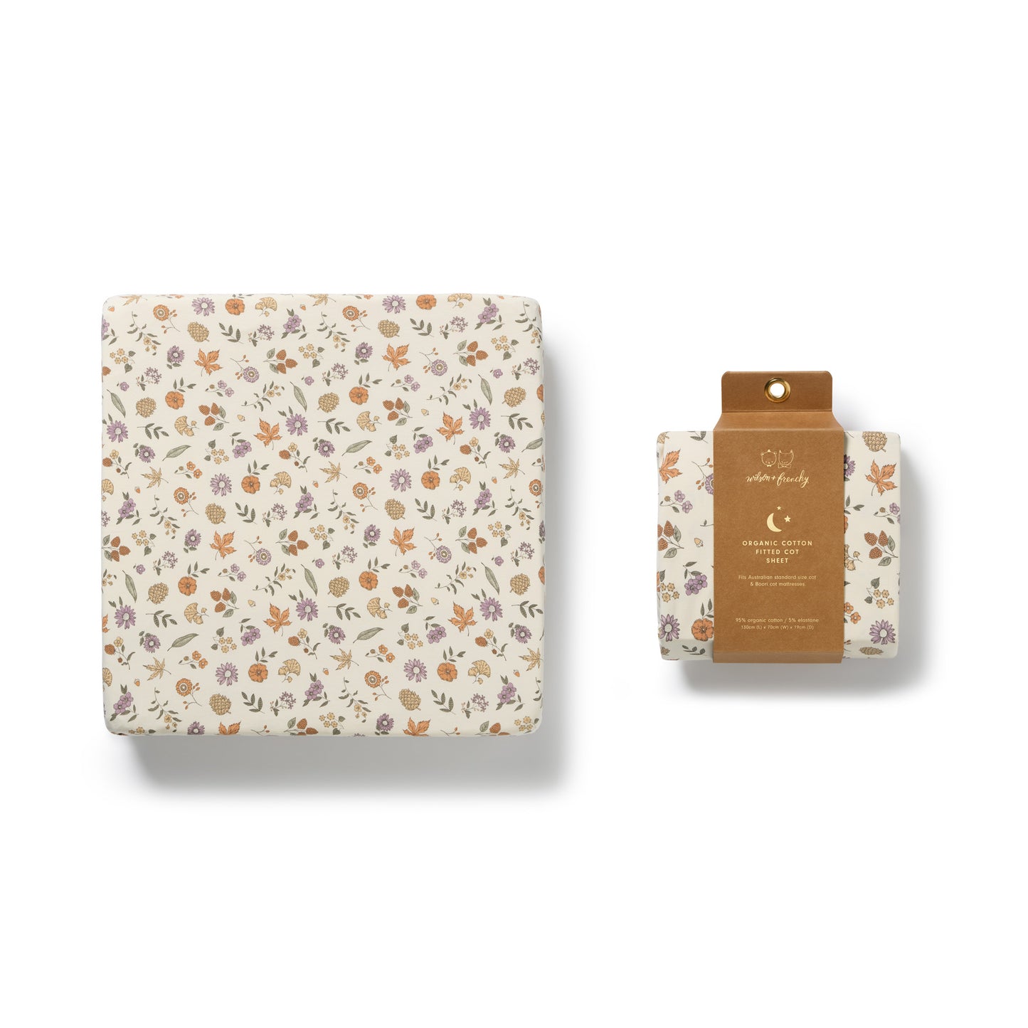 Wilson and Frenchy Organic Maple Glow Cot Sheet