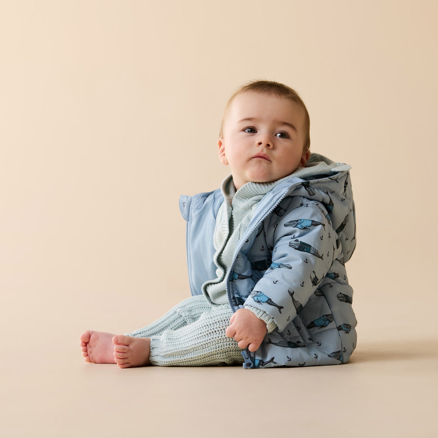 Wilson and Frenchy Woolly Whales Puffer Jacket