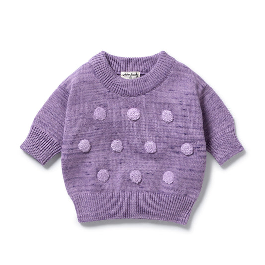 Wilson and Frenchy Mulberry Organic Knitted Bauble Jumper