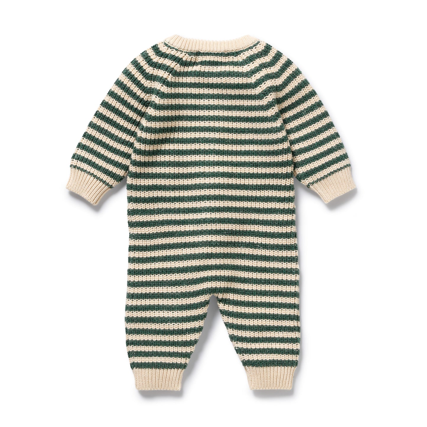 Wilson and Frenchy Clover Organic Knitted Stripe Growsuit