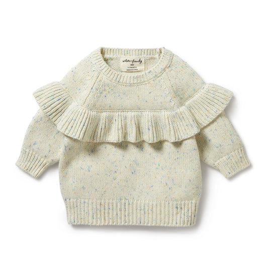 Wilson and Frenchy Dew Fleck Ruffle Jumper