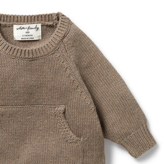 Kangeroo pocket jumper Walnut