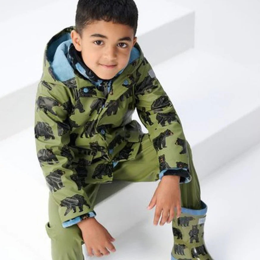 Hatley Raincoat - Wild Bears