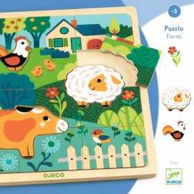 Djeco Puzzle Farm 15 pc