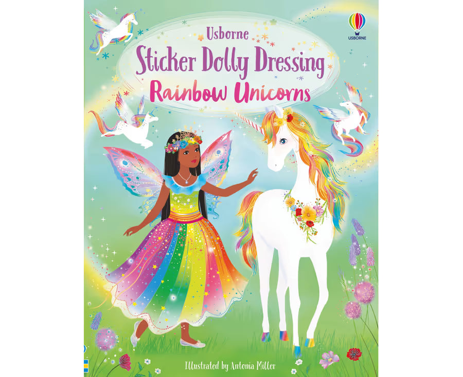 Usborne Sticker Dolly Dressing - Rainbow Unicorns